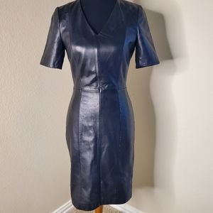 Antonio Melani Black Leather Dress